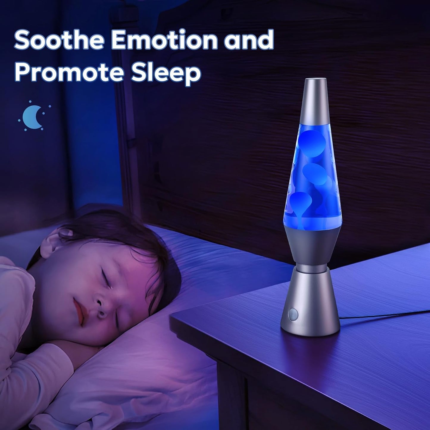Ambient Motion Lamp with Energy-Efficient LED Base and Remote Control, 17 RGBW Colors Zolana