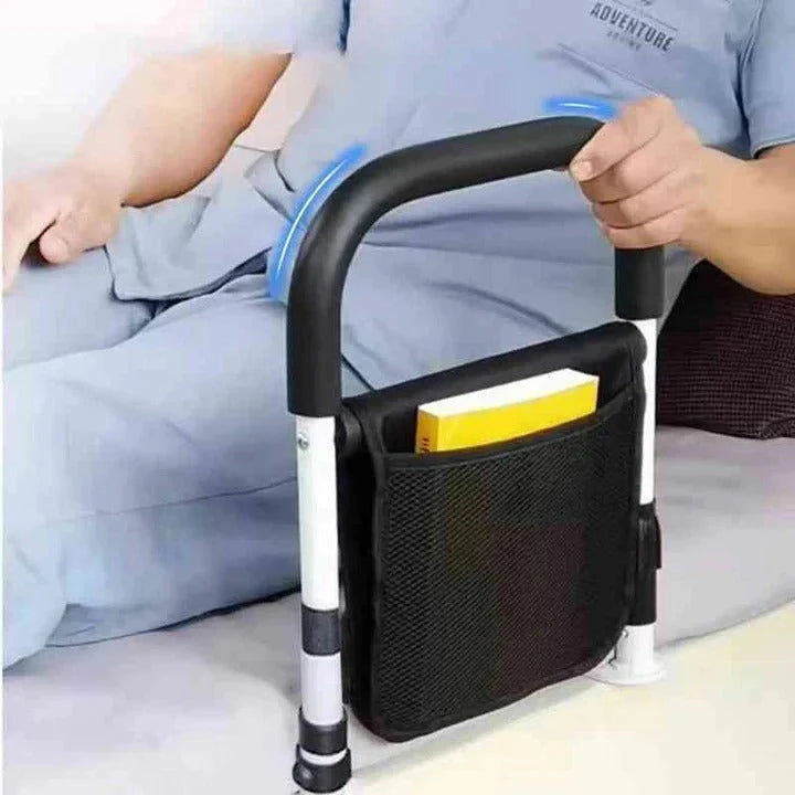 Bed Safety Rail with Foam-Padded Grip and Adjustable Anchor Straps, Tool-Free Installation Zolana