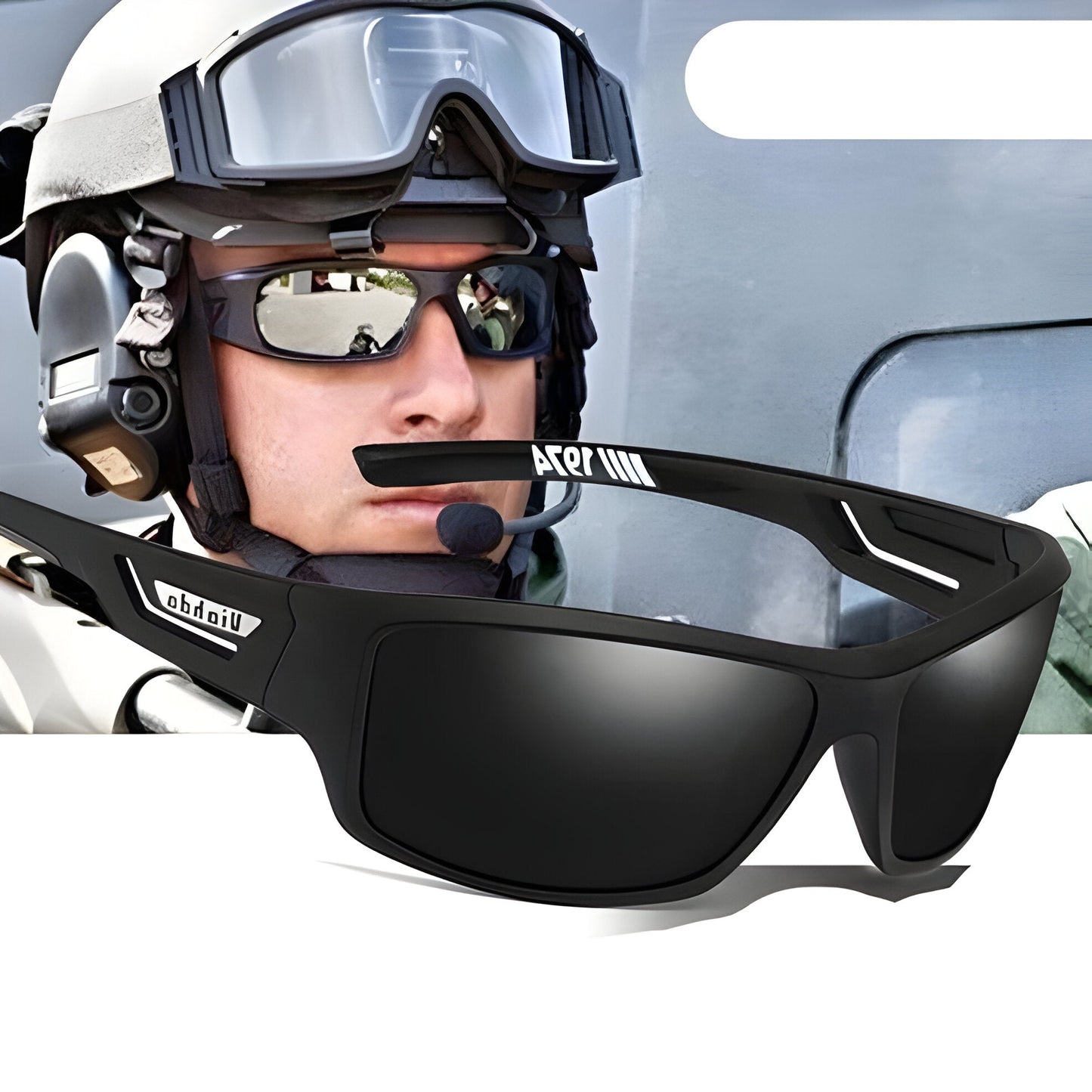 Photochromic Polarized Sunglasses with UV400 Protection and Lightweight Frame, Soft Pouch