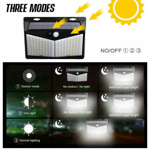 Solar Motion Sensor Light with 800 Lumen Output and Weather-Resistant Housing, 16 ft Range