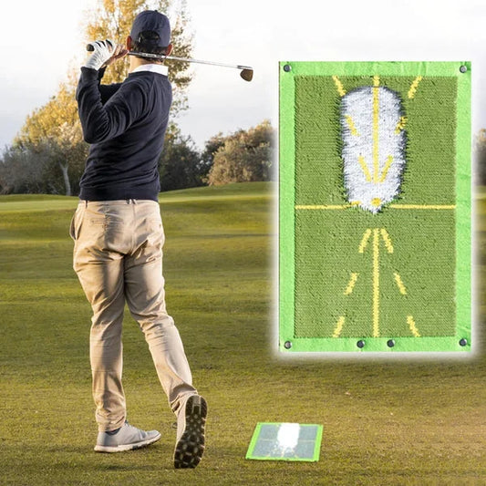 Divot Training Mat with Instant Contact Feedback and Portable Stake Clip, 9.45x19.29in Zolana