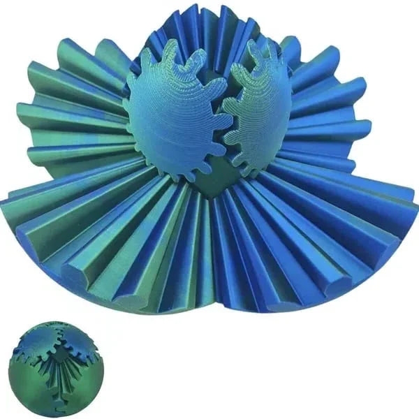Gear Fidget Toy with Interlocking Gears and Pocket Portability, Eco Plastic Zolana
