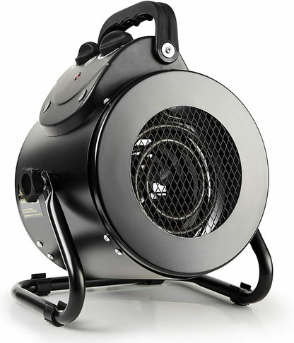 Electric Space Heater with Steel Coil and Quiet Fan, 1500W Covers 160 Sq Ft Zolana