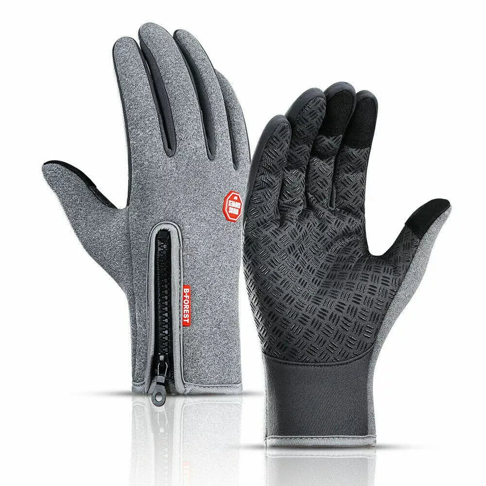 Touchscreen Winter Gloves with Non-Slip Grip and Adjustable Wrist, Thermal Fleece Lining Zolana