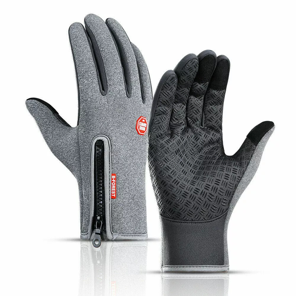 Touchscreen Winter Gloves with Thermal Lining and Non-Slip Palm, Adjustable Wrist