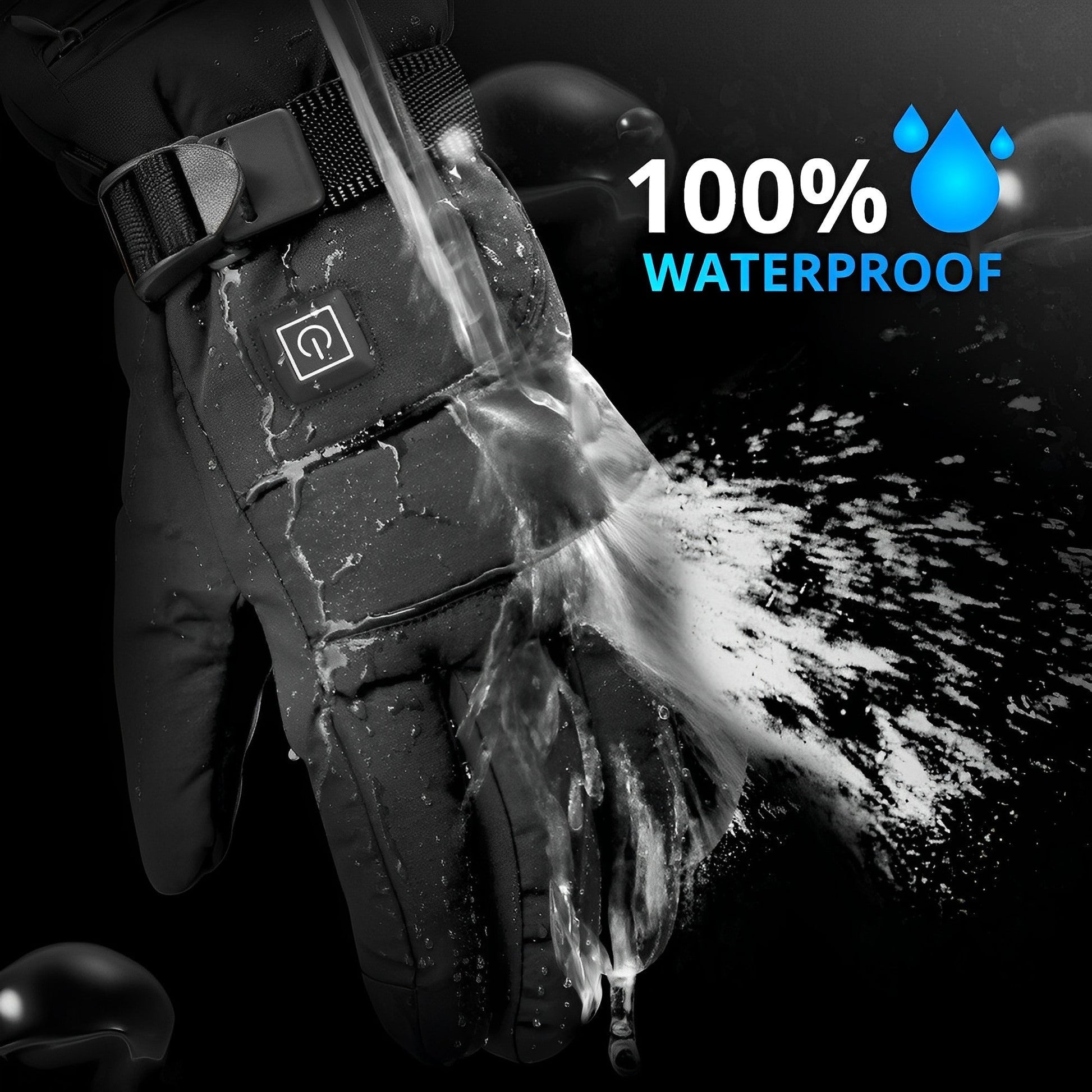 Rechargeable Heated Gloves with 3 Heat Levels and Water Resistant, One Size Fits Most Zolana