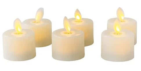 Flameless LED Candles with Remote and Realistic Flicker, Set of 6 Zolana
