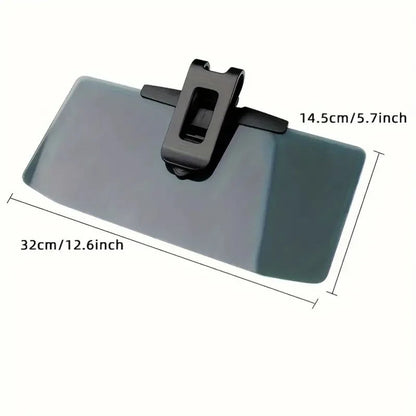 Car Sun Visor Extender with Polarized Shield and Adjustable Strap, 12.6in Foldable Panel