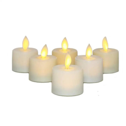 Flameless LED Candles with Remote and Timer, 6-Pack Warm White Flicker