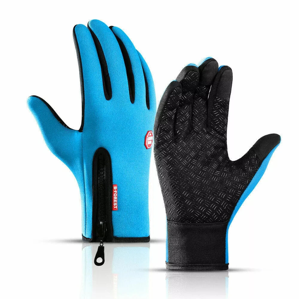Touchscreen Winter Gloves with Non-Slip Grip and Adjustable Wrist, Thermal Fleece Lining Zolana