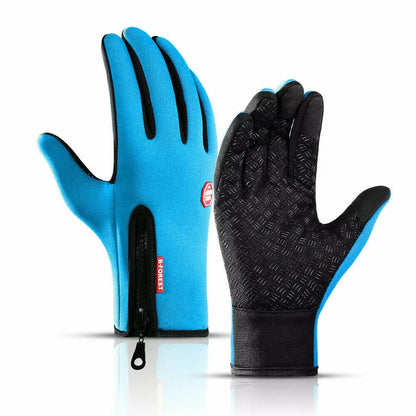 Touchscreen Winter Gloves with Non-Slip Grip and Adjustable Wrist, Thermal Fleece Lining Zolana