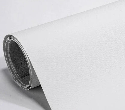 Leather Repair Patch with Self-Adhesive Backing and Textured Grain, 19.7 x 54.3 Inch Sheet