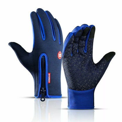 Touchscreen Winter Gloves with Non-Slip Grip and Adjustable Wrist, Thermal Fleece Lining Zolana