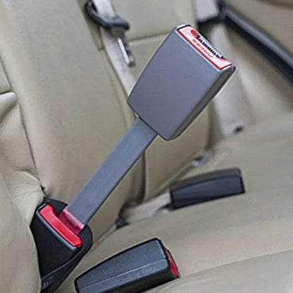Seat Belt Extender with Rigid Stem and 11-Inch Length, Reinforced Locking Tongue