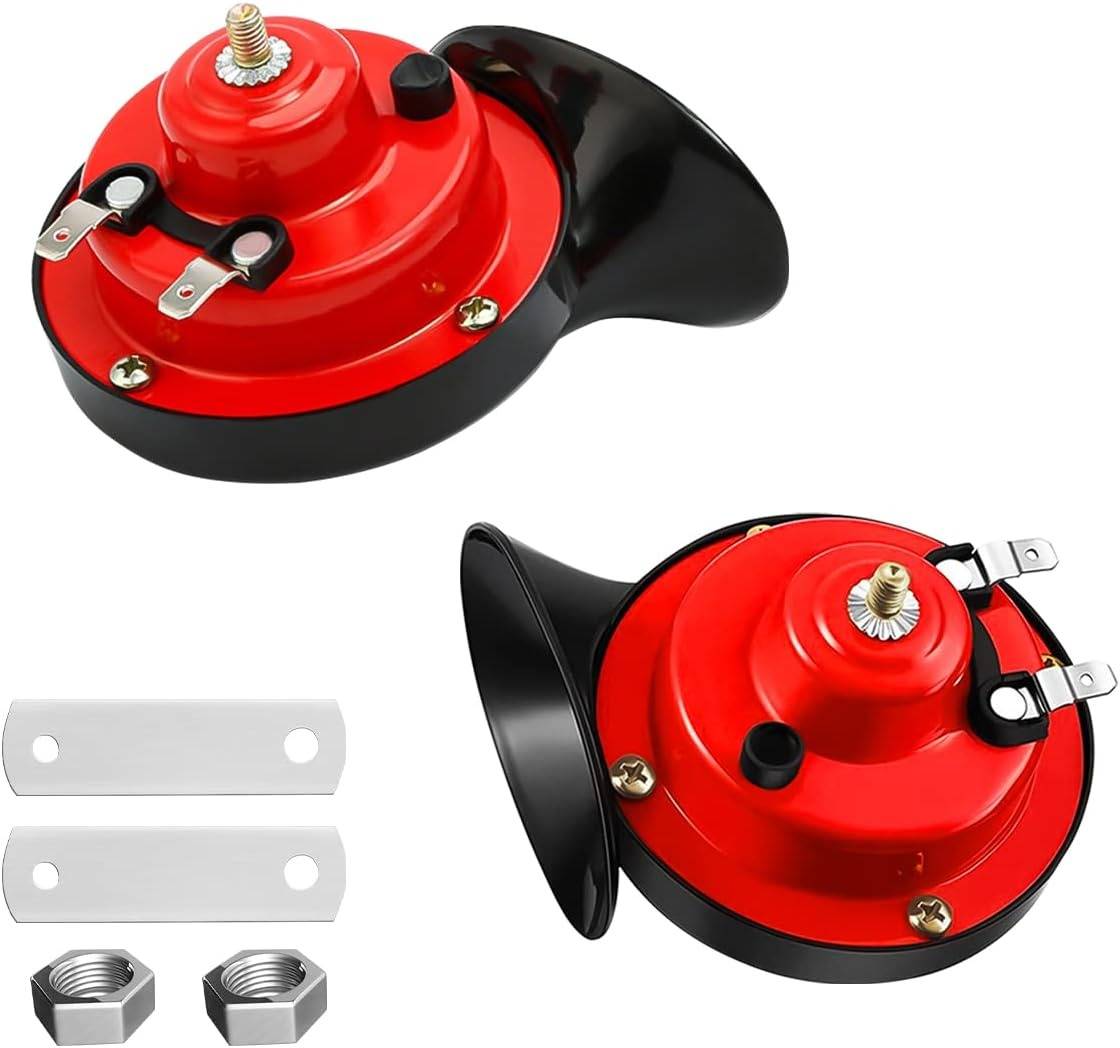 Train Horn with Dual-Tone Sound and Waterproof Housing for 12V Vehicles, Snail Style