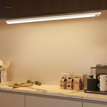 Closet Motion Sensor Light with Rechargeable Type-C and Magnetic Tool-Free Mounting, 9mm Slim