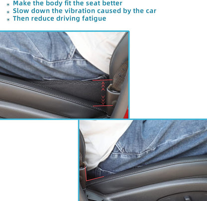Seat Booster Cushion with Memory Foam and Airflow Cover, 3.5-Inch Lift for Adults Zolana