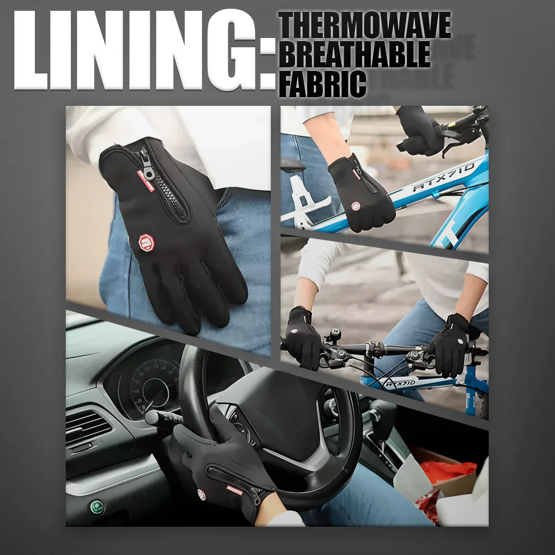 Insulated Winter Gloves with Water-Resistant Exterior and Touchscreen Fingertips