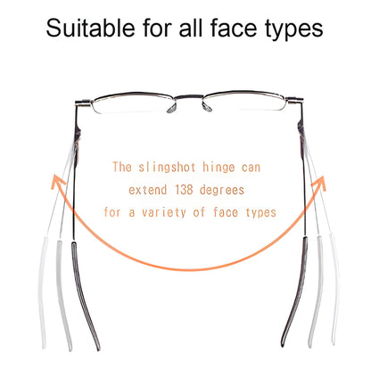 Folding Reading Glasses with Ultra-Compact Fold and 90 Degree Spring Hinge, Slim Case