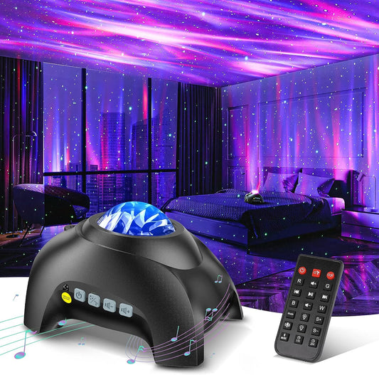 Northern Lights Projector with Dual-Lens Aurora and Star Projection, Bluetooth Speaker Zolana