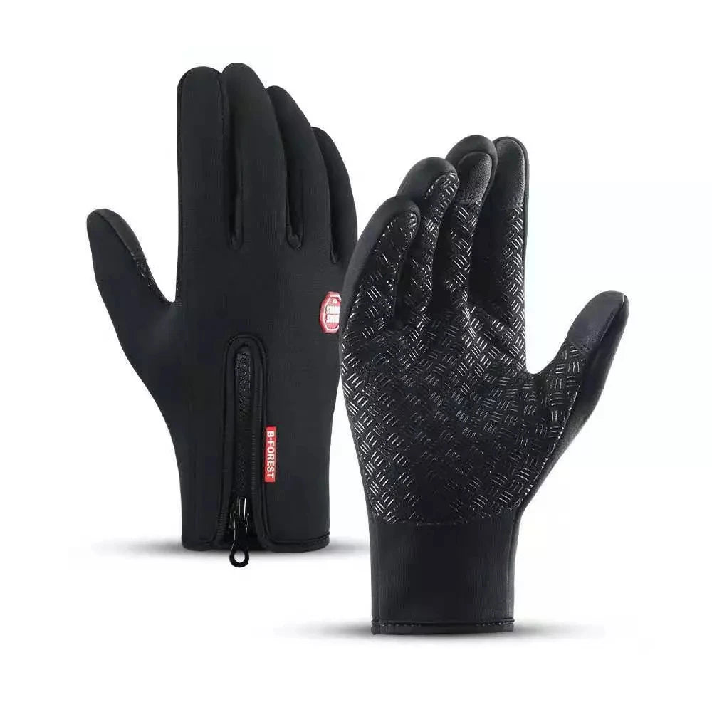 Touchscreen Winter Gloves with Non-Slip Grip and Adjustable Wrist, Thermal Fleece Lining Zolana