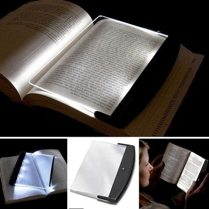 Book Light with Slim Flat Panel and Adjustable Brightness, USB Rechargeable Zolana