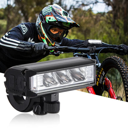 LED Bike Light with USB-C Rechargeable Battery and Quick-Attach Mount, Shock Resistant