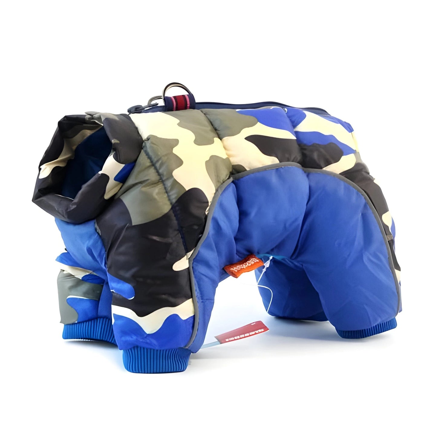 Dog Coat with Water-Resistant Shell and Insulated Lining, Back Zipper, Leash Ring Zolana