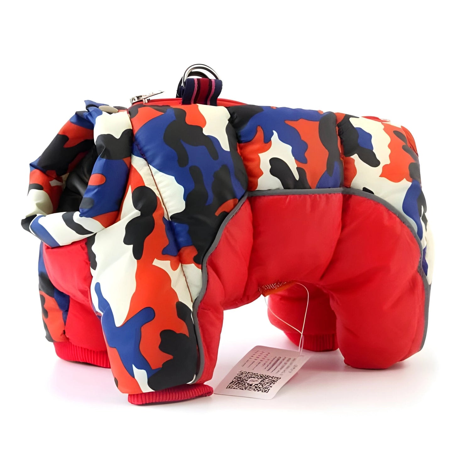 Dog Coat with Water-Resistant Shell and Insulated Lining, Back Zipper, Leash Ring Zolana