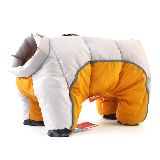 Dog Winter Coat with Water-Resistant Shell and Down-Alternative Lining, Reflective Strip