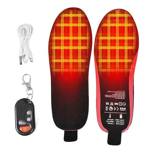 Heated Insoles with Wireless Remote and Adjustable Heat Modes, Rechargeable Zolana