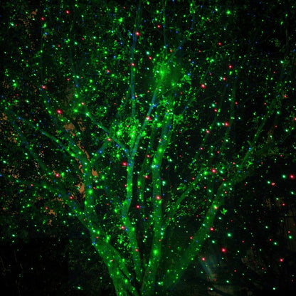 Laser Light Projector with Remote Timer and Red/Green LEDs, Weather-Resistant Outdoor Zolana