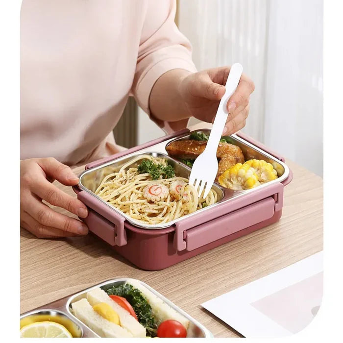 Vacuum Insulated Food Container with Leak-Resistant Lid and Dishwasher Safe, 3 Sizes