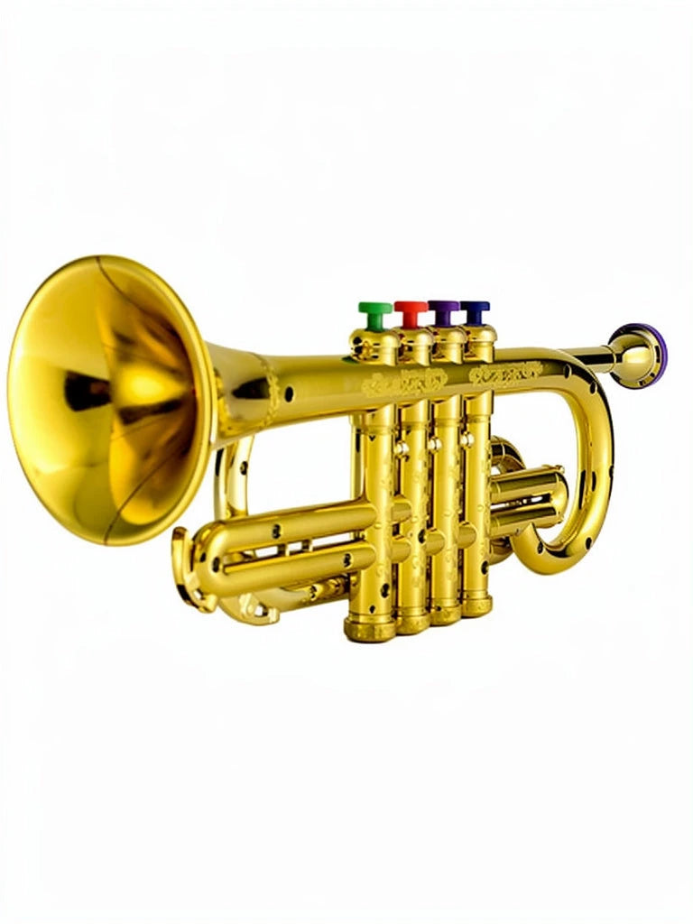 Kids Toy Trumpet with Color-Coded Keys and Durable ABS Plastic, for Ages 3+ Zolana