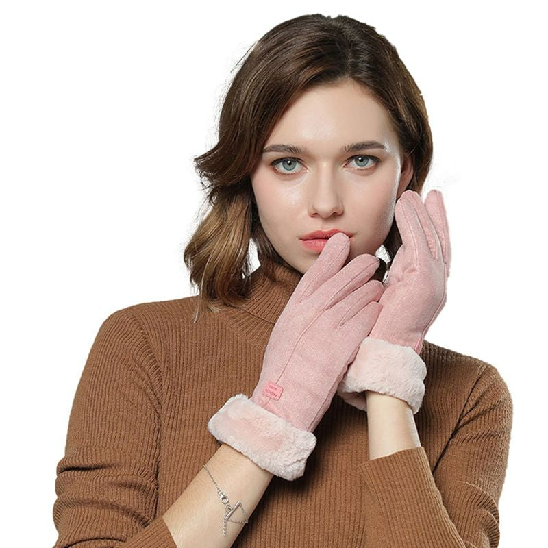 Heated Gloves with 5000mAh Battery and Touchscreen Index Tips, Water-Resistant, 7-8 Hr