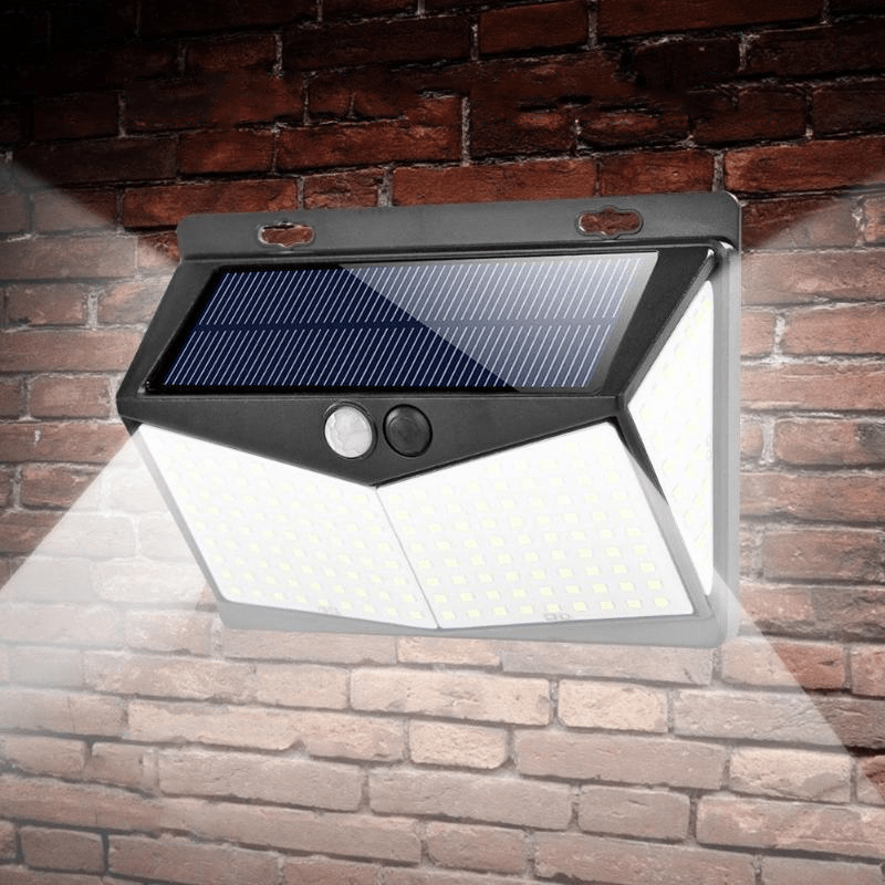 Solar Motion Sensor Light with 800 Lumen Output and Weather-Resistant Housing, 16 ft Range
