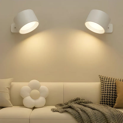 Wireless Rechargeable Wall Light with 360° Magnetic Swivel and Touch Controls, USB-C Zolana