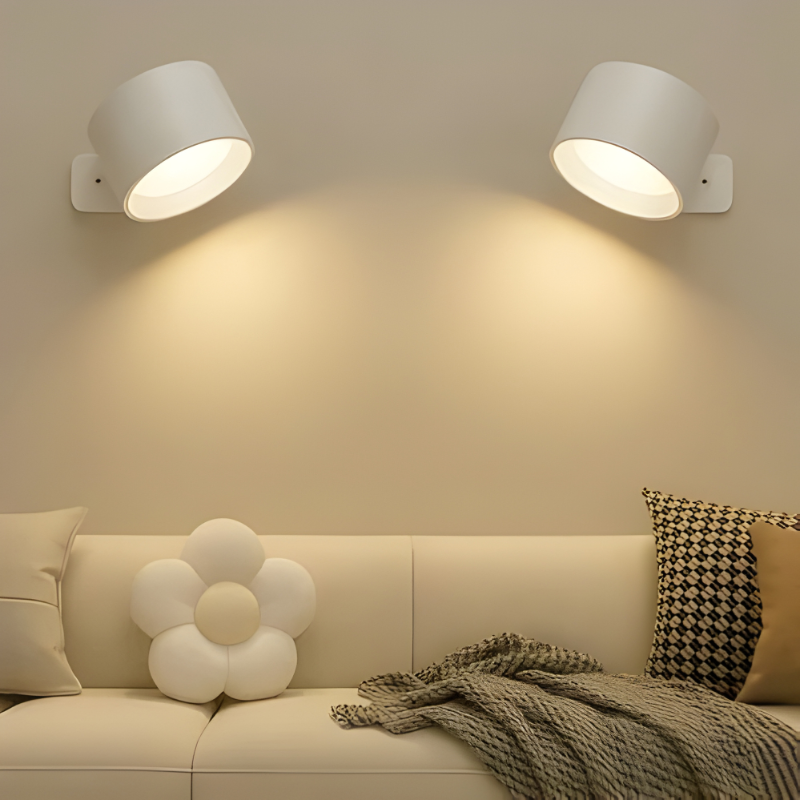 Cordless Rechargeable Wall Light with 360° Magnetic Head and Touch Controls