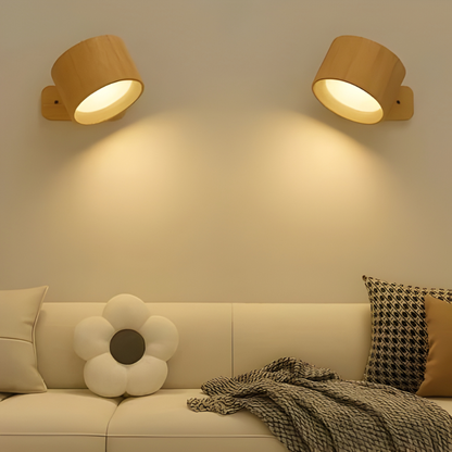 Cordless Rechargeable Wall Light with 360° Magnetic Head and Touch Controls