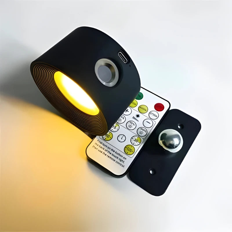 Wireless Rechargeable Wall Light with 360° Magnetic Swivel and Touch Controls, USB-C Zolana
