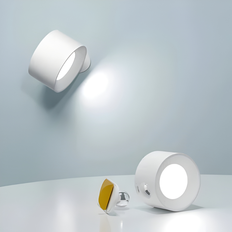 Cordless Rechargeable Wall Light with 360° Magnetic Head and Touch Controls