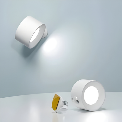 Cordless Rechargeable Wall Light with 360° Magnetic Head and Touch Controls