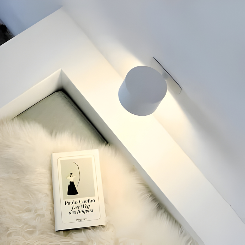 Cordless Rechargeable Wall Light with 360° Magnetic Head and Touch Controls