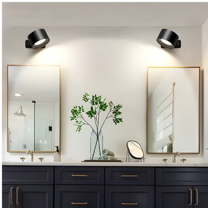 Cordless Rechargeable Wall Light with 360° Magnetic Head and Touch Controls