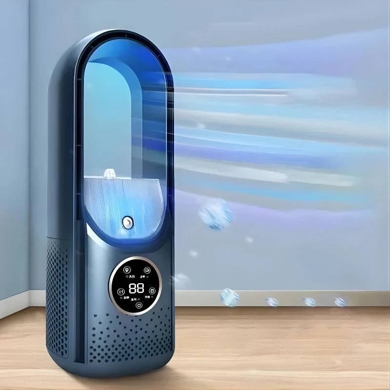 Portable Air Conditioner with Bladeless Design and Quiet Operation, Compact for Small Rooms Zolana