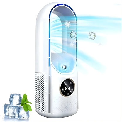 Portable Air Conditioner with Bladeless Design and Quiet Operation, Compact for Small Rooms Zolana