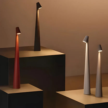 Cordless Touch Table Lamp with Stepless Dimming and USB-C Charge, Splash Resistant Zolana