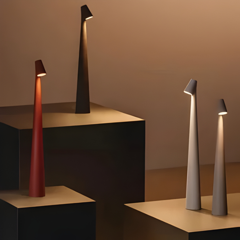 Rechargeable Mood Lamp with Touch Dimming and Adjustable Color Temp, Portable