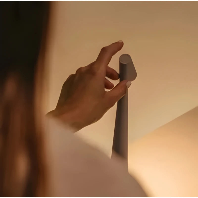 Cordless Touch Table Lamp with Stepless Dimming and USB-C Charge, Splash Resistant Zolana
