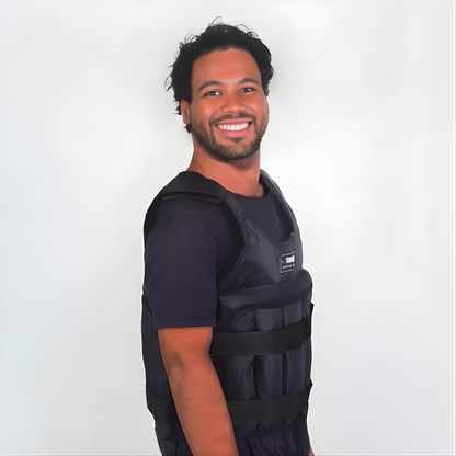 Adjustable Weighted Vest with Removable Weight Pouches and Secure Fit, Up to 110 Lbs